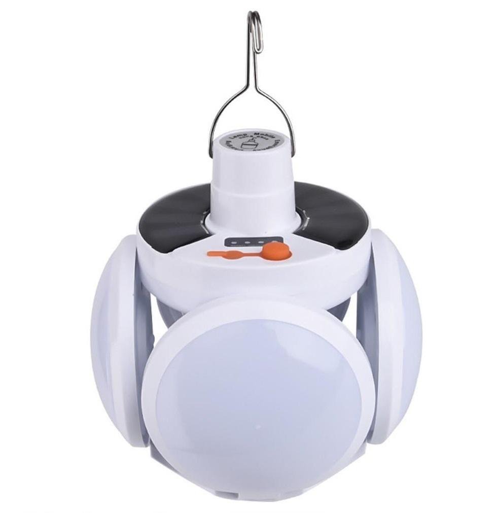 Фонарь лампа для кемпинга JG 2029 USB с солнечной панелью