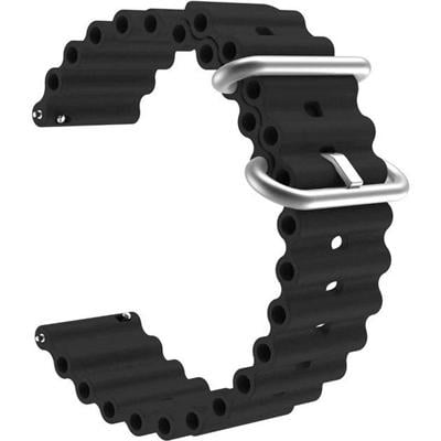 Ремешок силиконовый Ocean Band для часов Amazfit/Haylou/Huawei/Samsung/22 мм Black (sr22L09 b) Ремешок силиконовый Ocean Band для часов Amazfit/Haylou/Huawei/Samsung/22 мм Black (sr22L09 b)