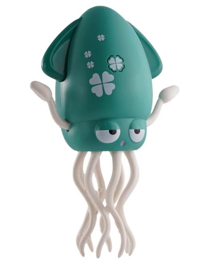 Интерактивная игрушка для детей Tummy Time Кальмар танцующий Зеленый (2104618659)