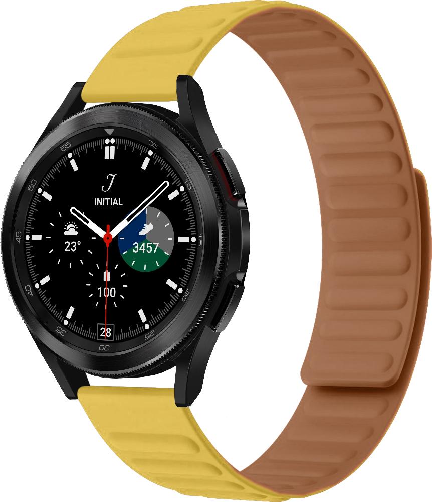 Ремінець Magneter для Galaxy Watch 4 Classic 46 мм Yellow (26617-0A) Ремінець Magneter для Galaxy Watch 4 Classic 46 мм Yellow (26617-0A)