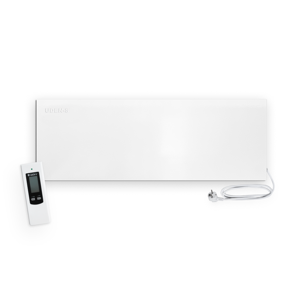 Тепловая панель металлокерамическая Uden-S-500D с терморегулятором и д/у до 10 м2 980х350 мм Белый (25748441)