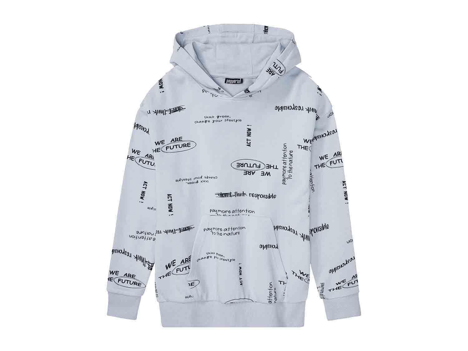 Кофта-худи Pepperts для мальчика 146-152 см Голубой (13661669)