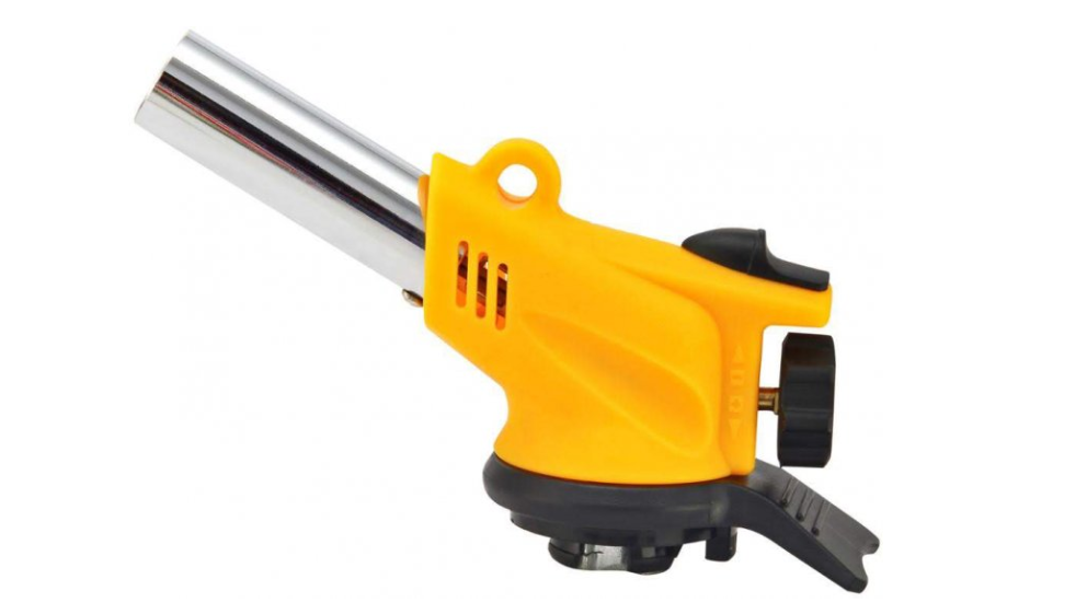 Горелка для газового баллона MasterTool Молния с пьезоподжигом 20 мм 1300°С вращение 360° (44-5038)