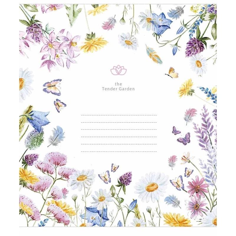 Шкільний зошит Tender Garden 012-3378L-1 в лінію 12 аркушів (RLT43150)