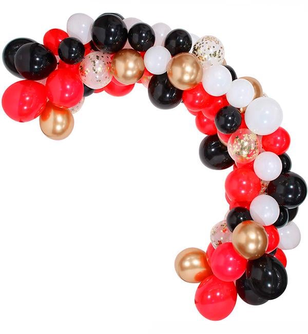 Арка из воздушных шаров 110 шт. Red/Black (415172)