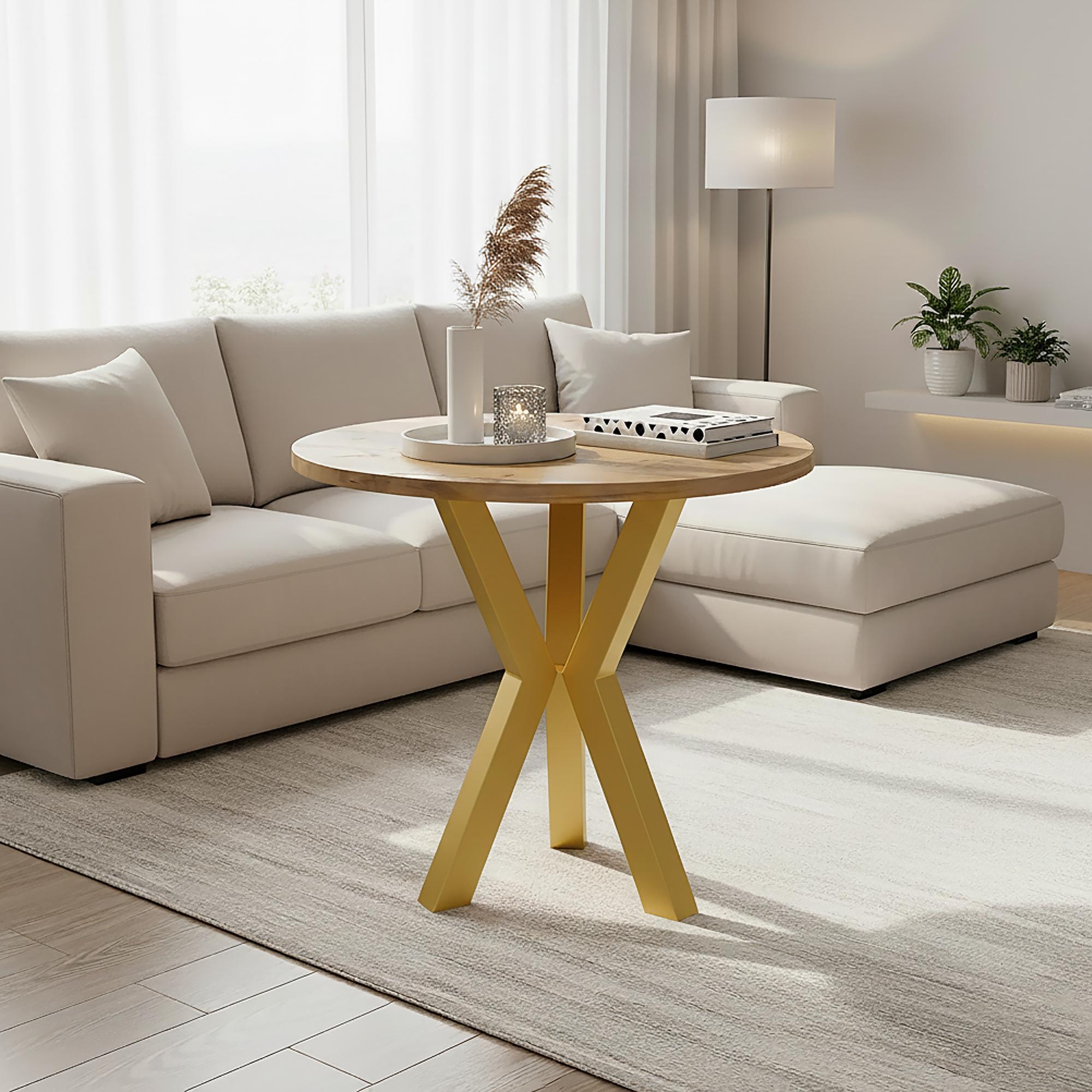 Комплект ножек для журнального стола из металла Scandi 450 мм 3 шт. Золотой (1114) - фото 2 Комплект ножек для журнального стола из металла Scandi 450 мм 3 шт. Золотой (1114) - фото 2