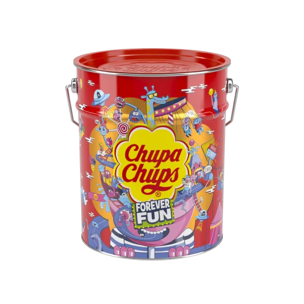 Ведро леденцов Chupa Chups Forever Fun 1800 г (1751674700)