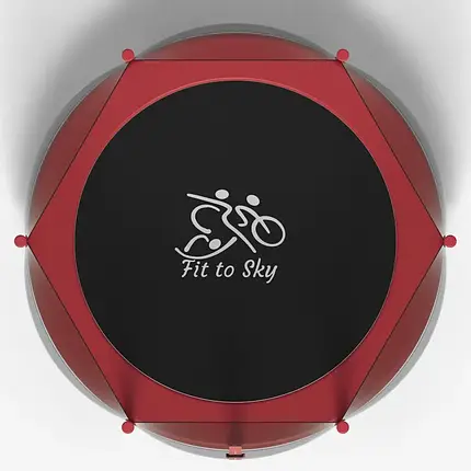 Батут FitToSky з сіткою 140 см Червоний - фото 2 Батут FitToSky з сіткою 140 см Червоний - фото 2