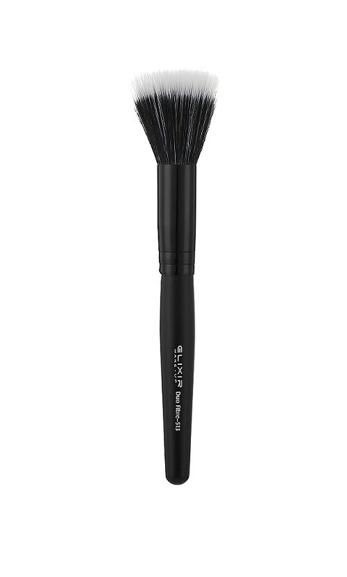 Пензлик для тональних засобів Elixir Make Up Brush Duo Fibre (513)