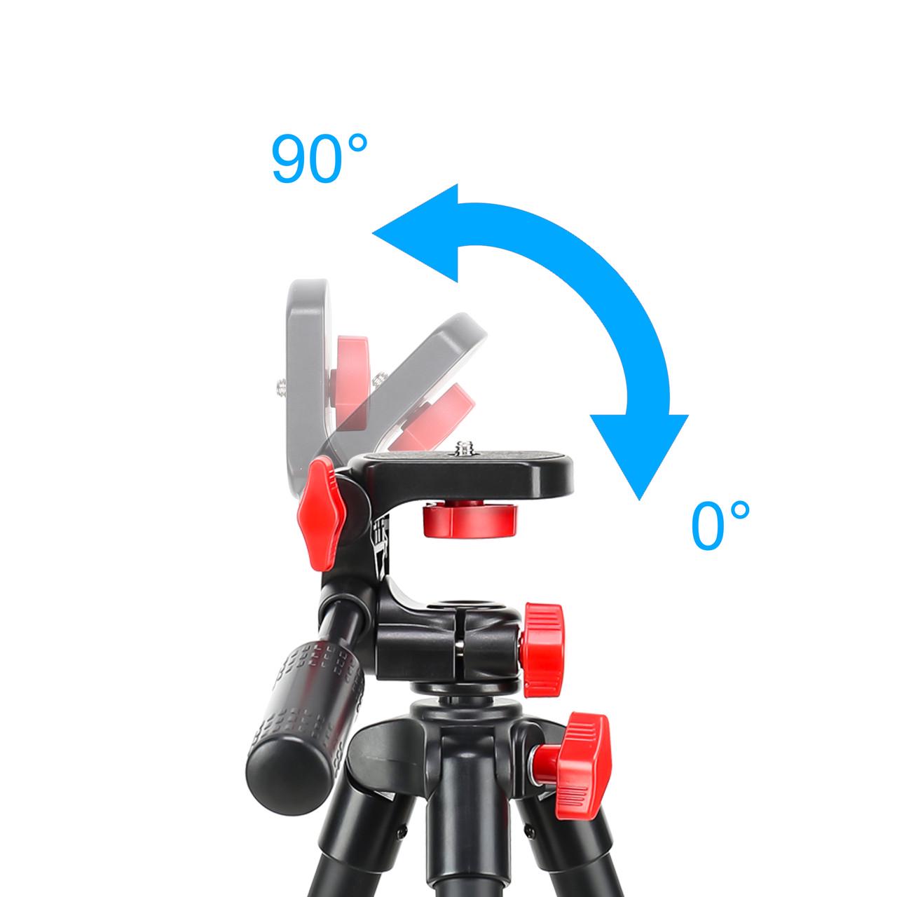 Штатив Zomei T70 для фотоапаратів камер та телефонів з кріпленням та пультом телефону - фото 6