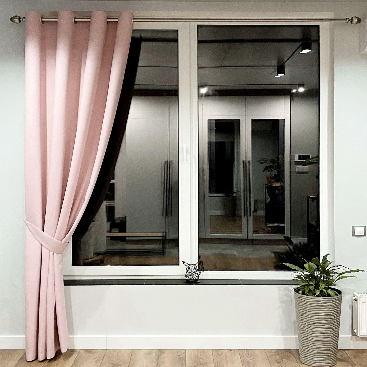 Штора на серых люверсах с подхватом микровелюр 140х250 см 1 шт. Светло-розовый (5801097-MT11/140-GR) - фото 1 Штора на серых люверсах с подхватом микровелюр 140х250 см 1 шт. Светло-розовый (5801097-MT11/140-GR) - фото 1