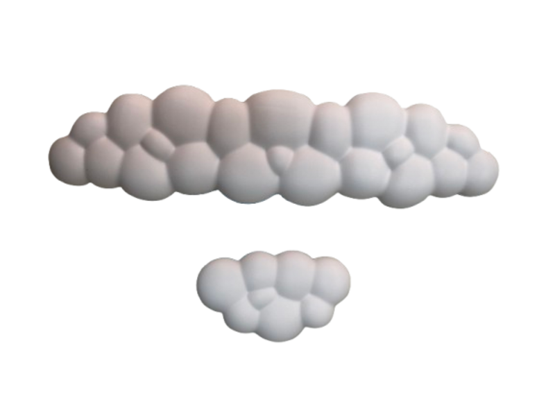 Килимок-підставка під зап'ястя Neon для мишки і клавіатури 1 шт. Білий (500092939)