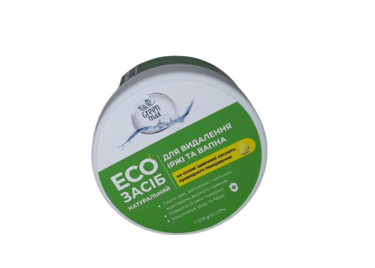 ЭКО средство натуральная паста Green Max для удаления ржавчины и извести 250 г (1907748474)