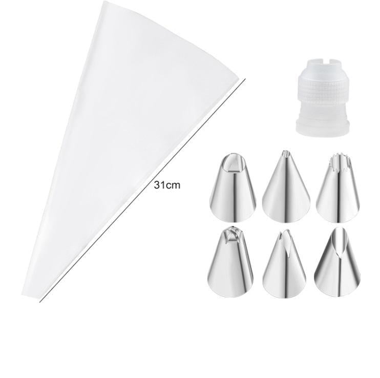 Мешок кондитерский с насадками 14 924 31 см 8 пр. Белый (4998082)