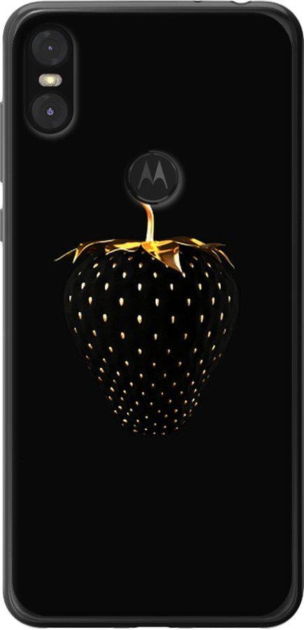 Чехол на Motorola One Черная клубника (3585u-1589-42517)