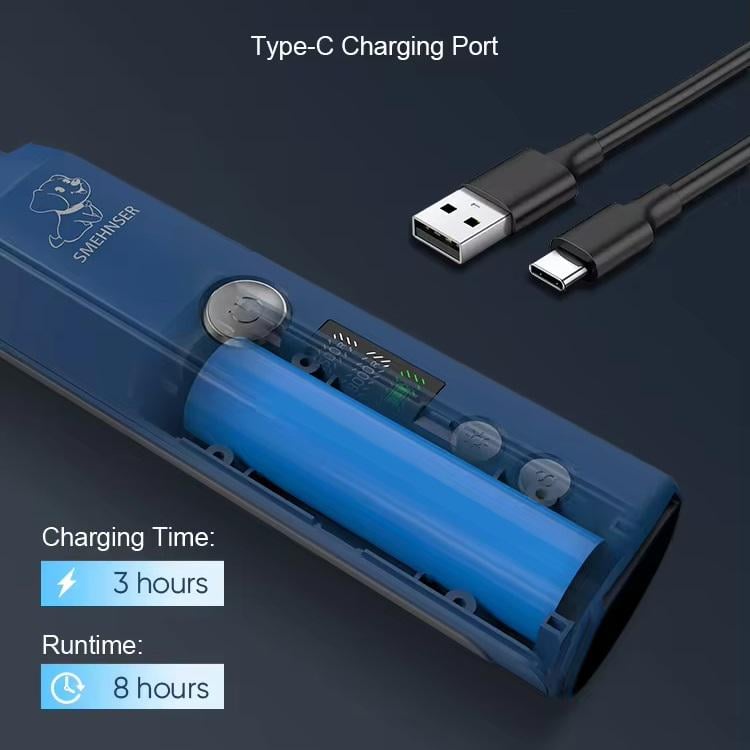 Пилка для когтей собак и кошек SMEHNSER M6 электрическая Синий (2324) - фото 6 Пилка для когтей собак и кошек SMEHNSER M6 электрическая Синий (2324) - фото 6