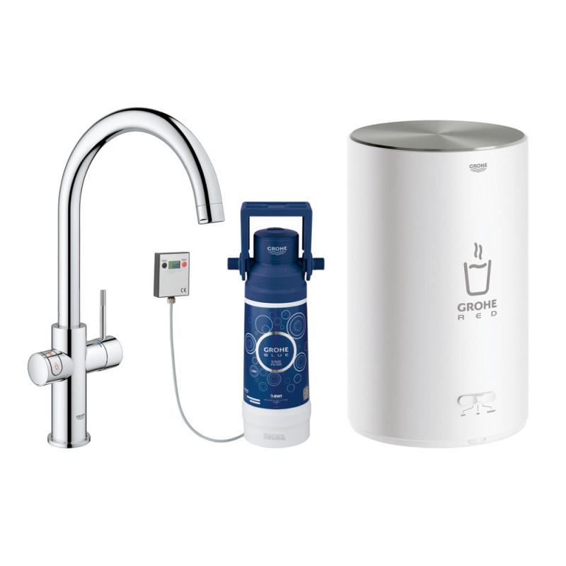 Кухонный смеситель с бойлером Grohe EX RED DUO 30083001 M-size (47329)