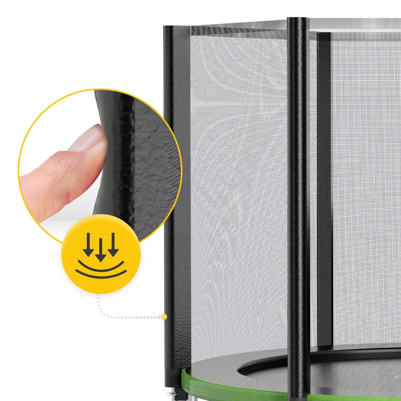 Батут с наружной сеткой 4FIZJO Classic 8FT 252 см Black/Green (P-5907739314123) - фото 4 Батут с наружной сеткой 4FIZJO Classic 8FT 252 см Black/Green (P-5907739314123) - фото 4