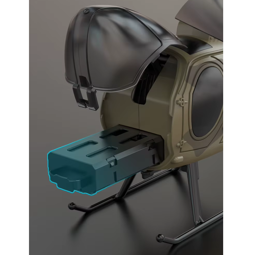 Радіокерований вертоліт KFPLAN Z16 з гіроскопом Хакі (2418) - фото 6 Радіокерований вертоліт KFPLAN Z16 з гіроскопом Хакі (2418) - фото 6