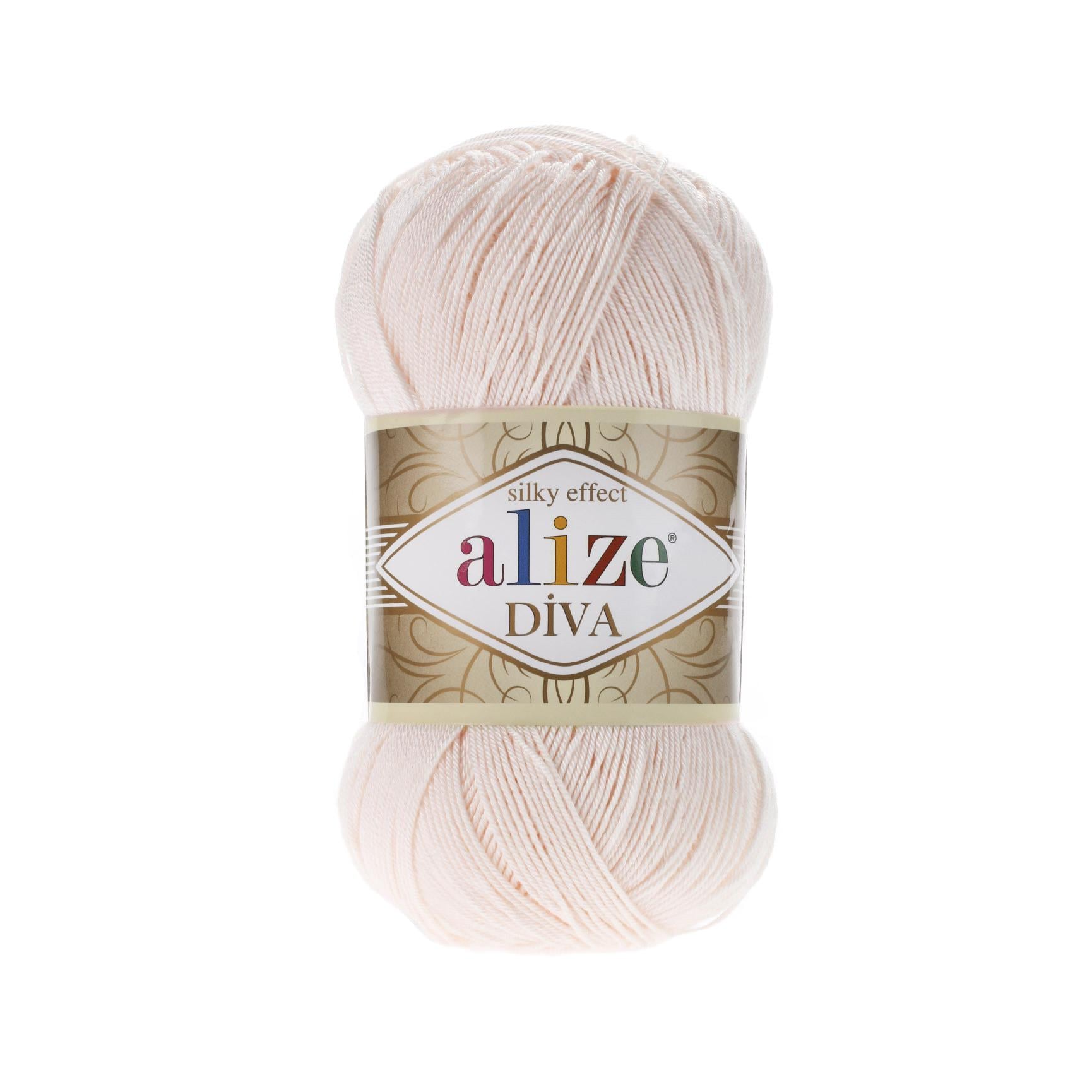Пряжа Alize Diva 382 блідо Рожевий (7508)