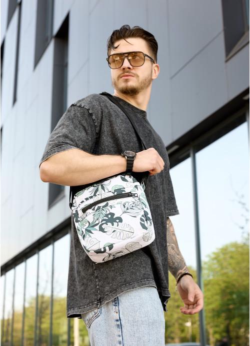 Мужская сумка-мессенджер Sambag Leaves тканевая через плечо (1111019723)