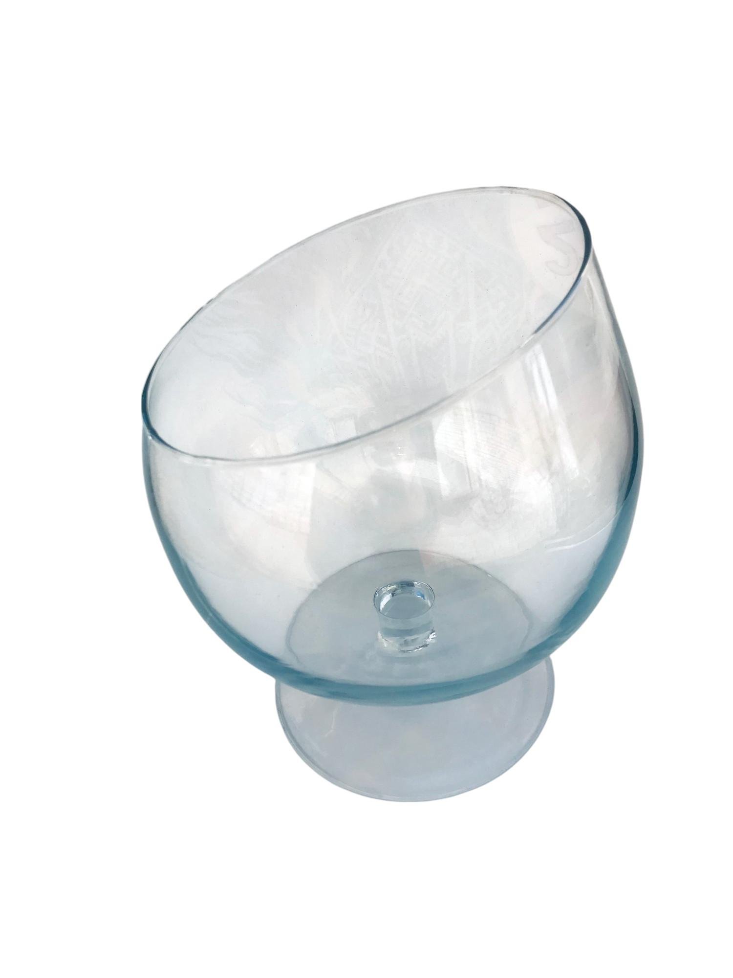 Ваза стекло в форме коньячницы со скошенным верхом 2 л - фото 2