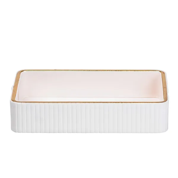 Серветниця з еко-шкіри для дому та ресторану Білий