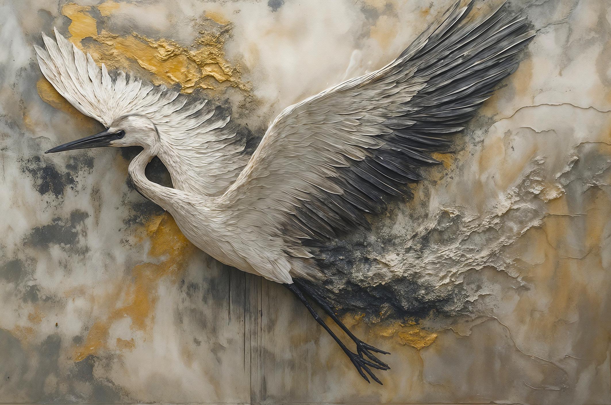 Фотообои флизелиновые Upstream Полет аиста 180х120 см (SSPF-148/2)