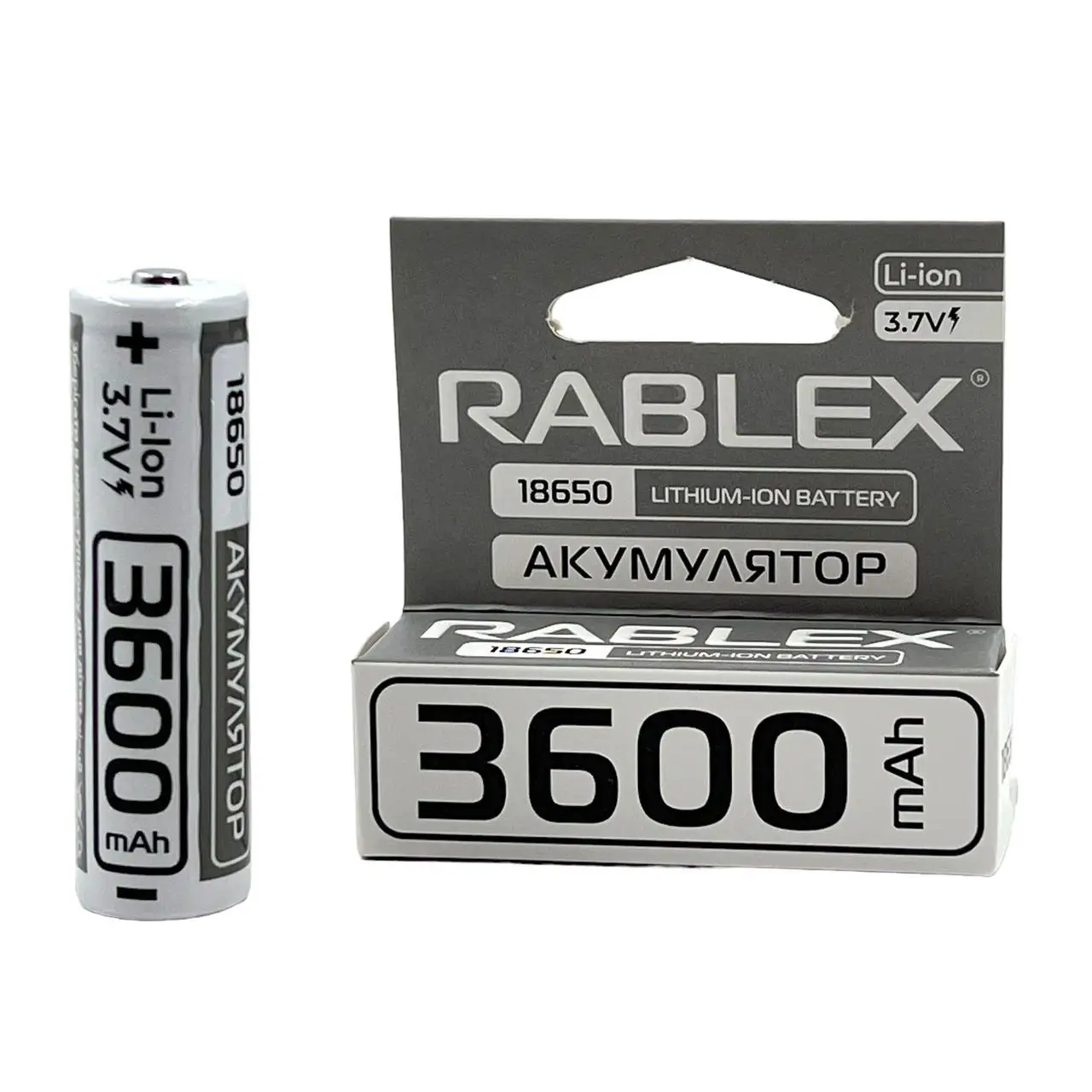 Батарейка акумуляторна Rablex 18650 3600 mAh