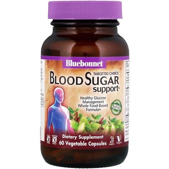 Комплекс для профілактики діабету Bluebonnet Nutrition Targeted Choice Blood Sugar Support 60 Veg Caps