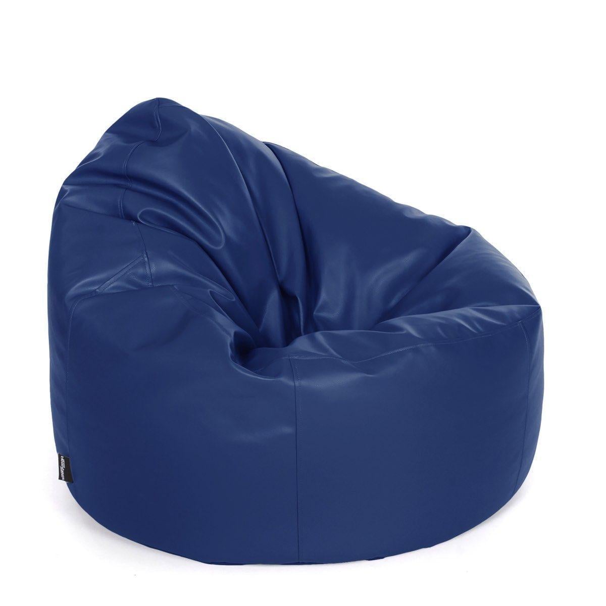 Кресло-мешок MeBelle AIR со съемным чехлом износостойкий кожзам XL Blue