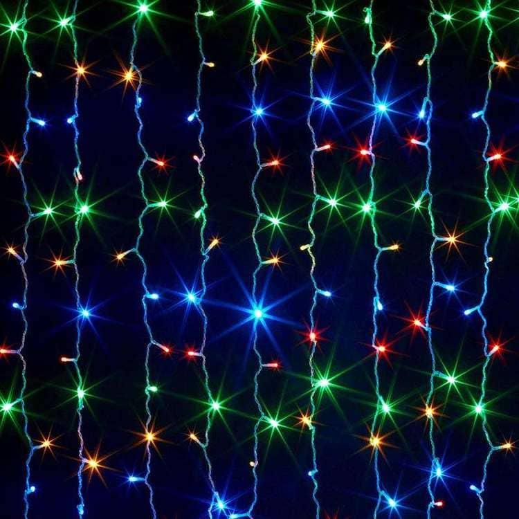 Гірлянда штора 160 LED 2х2 м Різнокольоровий (1523646876)