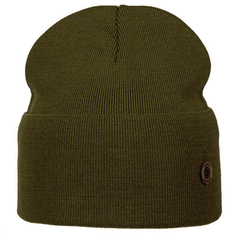 Шапка молодіжна лопата гладкої в'язки Apex Кант One Size Хакі (69380) - фото 1