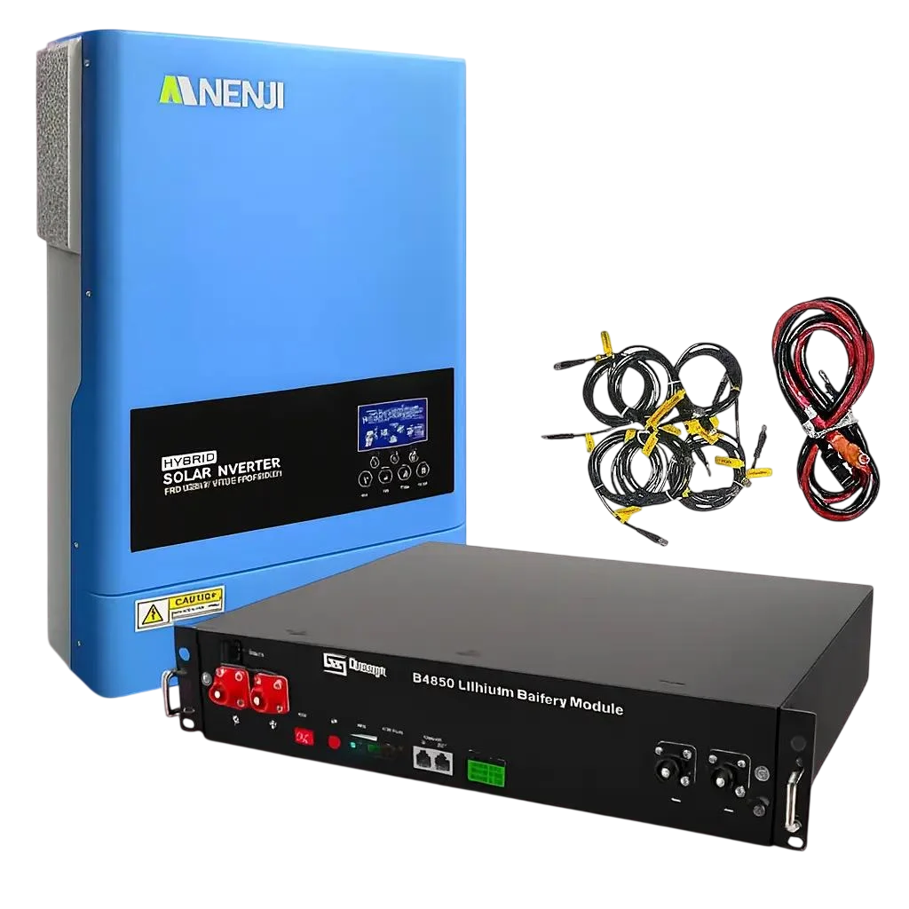 Инвертор гибридный Anenji 6,2 кВт Wi-Fi с железо-фосфатным аккумулятором Dyness B3 3,6 кВт 48В (31190390) Инвертор гибридный Anenji 6,2 кВт Wi-Fi с железо-фосфатным аккумулятором Dyness B3 3,6 кВт 48В (31190390)