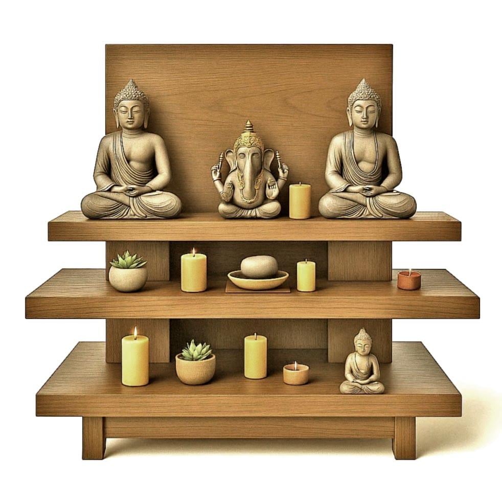 Алтарь для медитации из дерева Долокио Сиена (ЛАТ-005905)