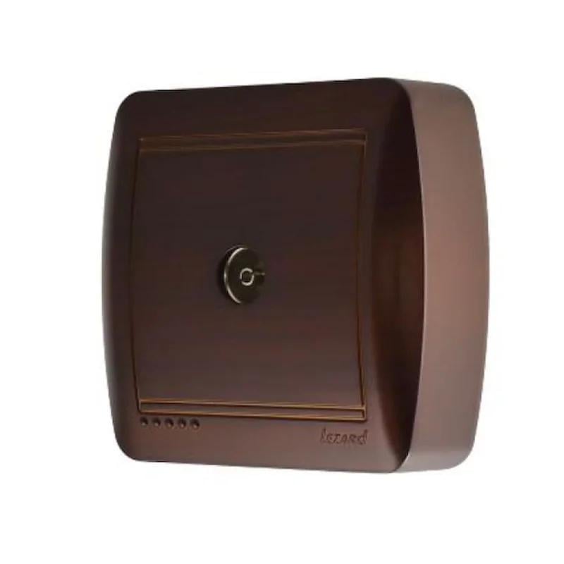 Розетка ТВ проходная DEMET Античный кедр (711-0400-129)