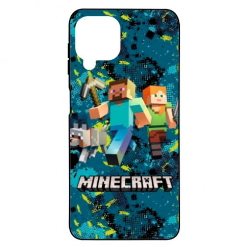 Чехол для Samsung A22 4G Minecraft Steve Alex And Dog