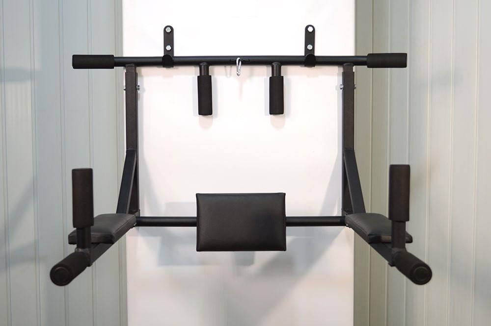 Турнік-бруси SAB В2УС посилений настінний розбірний з адаптивною спинкою для преса Чорний (0002) - фото 5