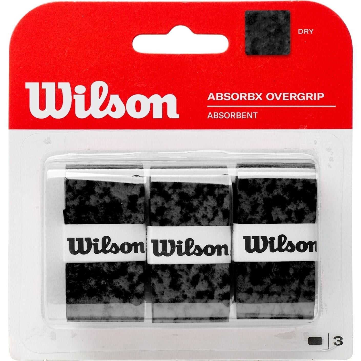 Обмотка для ракеток Wilson ABSORBX OVERGRIP 3 шт. Черный (WR8446502001)