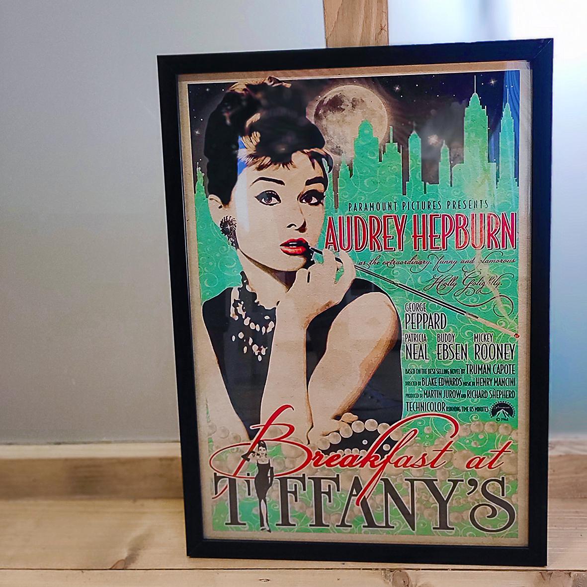 Постер в рамці Breakfast at Tiffany`s 15x21 см A5 (MT5_21L007_BL)