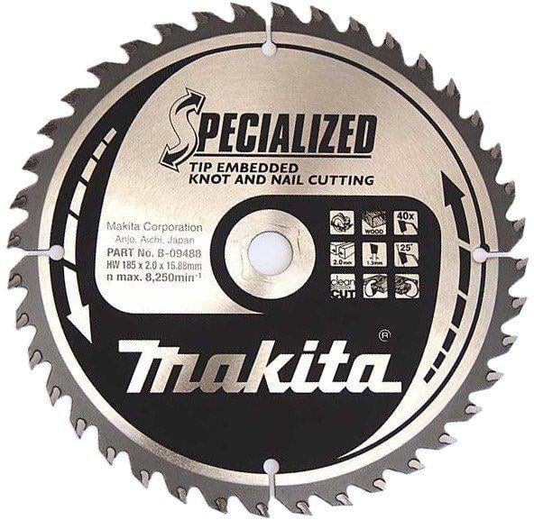 Диск пильный по дереву Makita Makblade Plus 185х15,88 мм 40T