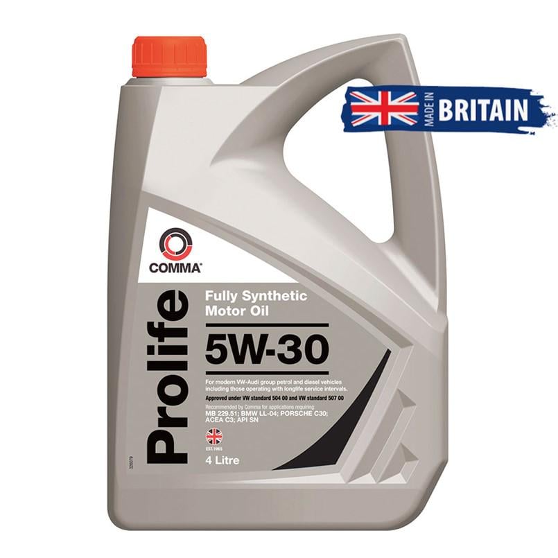 Моторное масло Comma PROLIFE 5W-30 4л