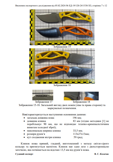 ᐉ Туристичний ніж фіксований MAGURA Z014 Yellow (2326280559