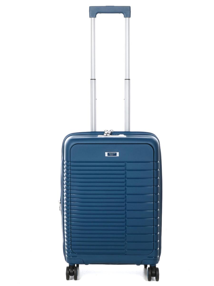 Чемодан малый AIRTEX полипропилен S 55х37х21 + 5 см 46 л 3,7 кг Синий (642)
