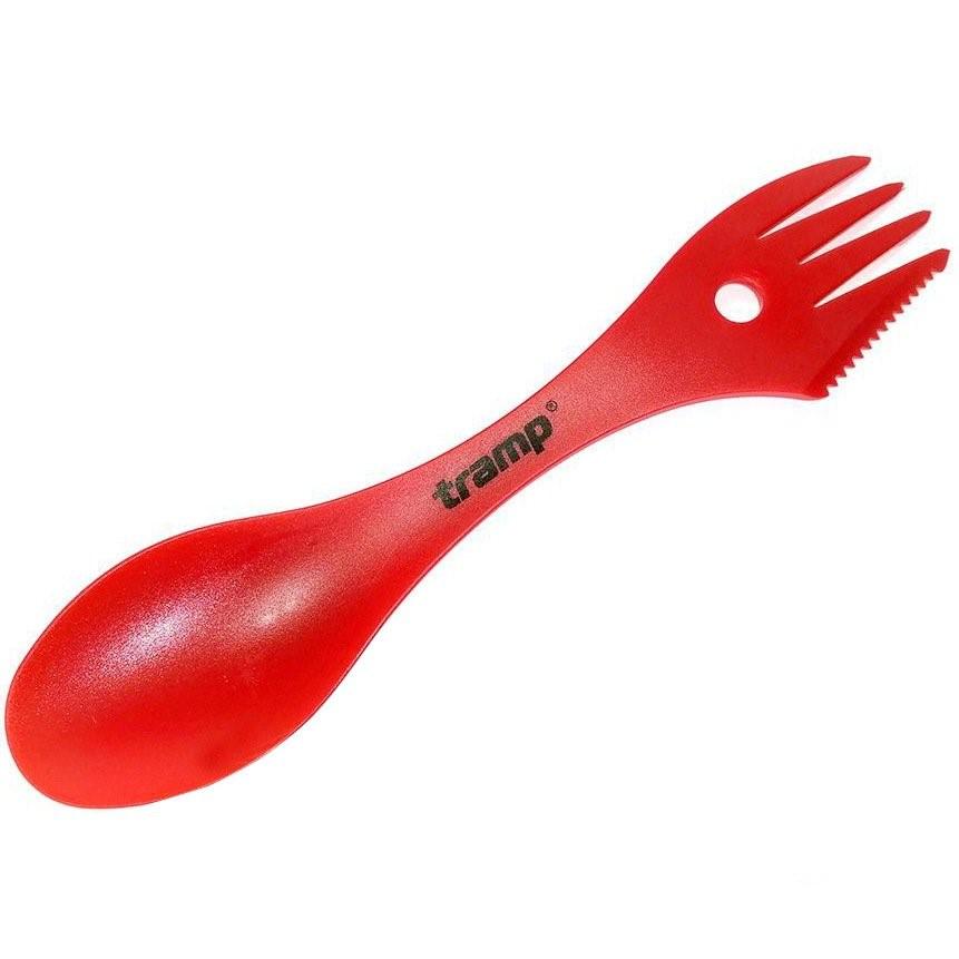 Ложка-вилка пластиковая Tramp Красный (1042-TRC-069-red) - фото 1 Ложка-вилка пластиковая Tramp Красный (1042-TRC-069-red) - фото 1