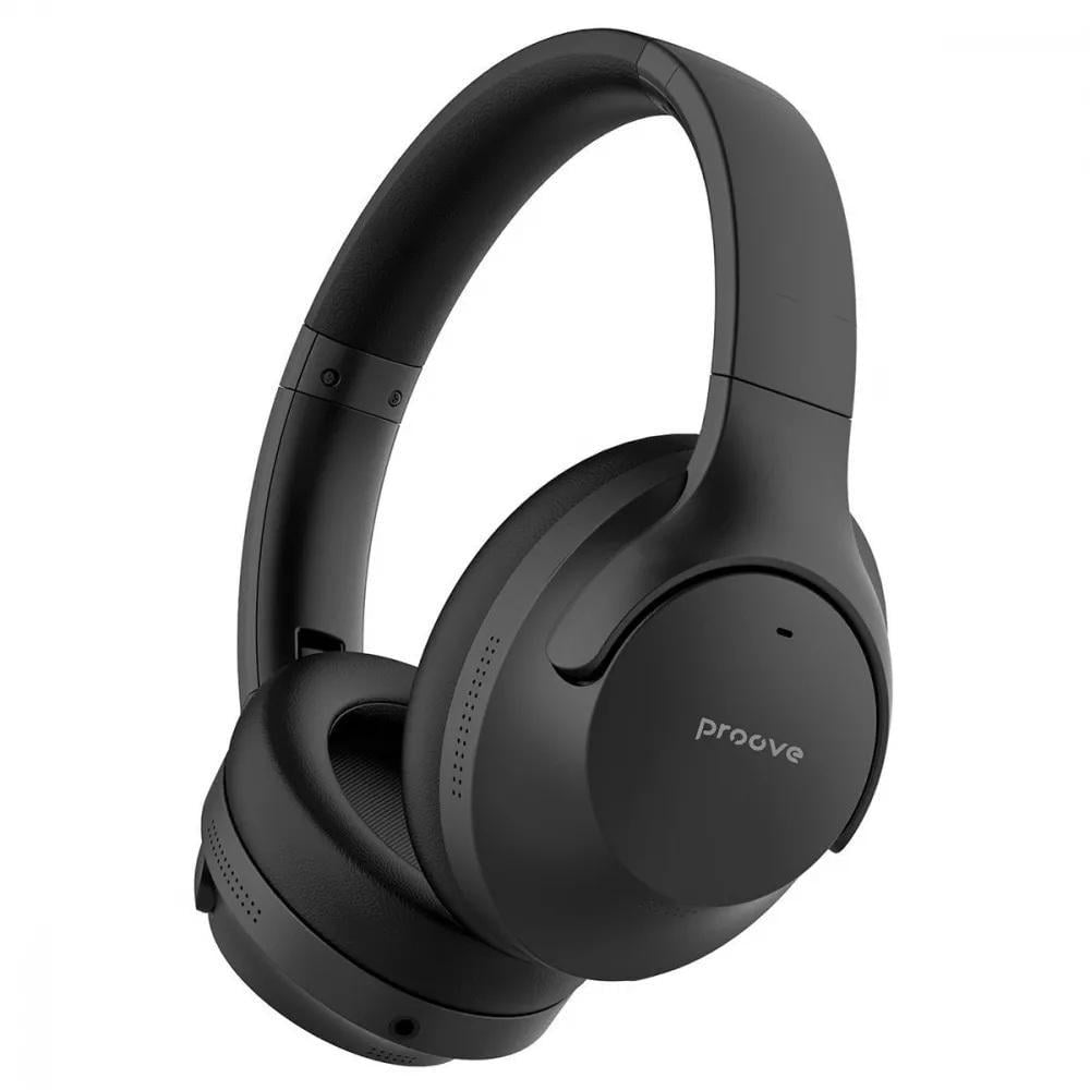 Наушники беспроводные Proove Silence Plus с активным шумопоглощением и автономностью до 85 часов Black (HPSLP0010001)