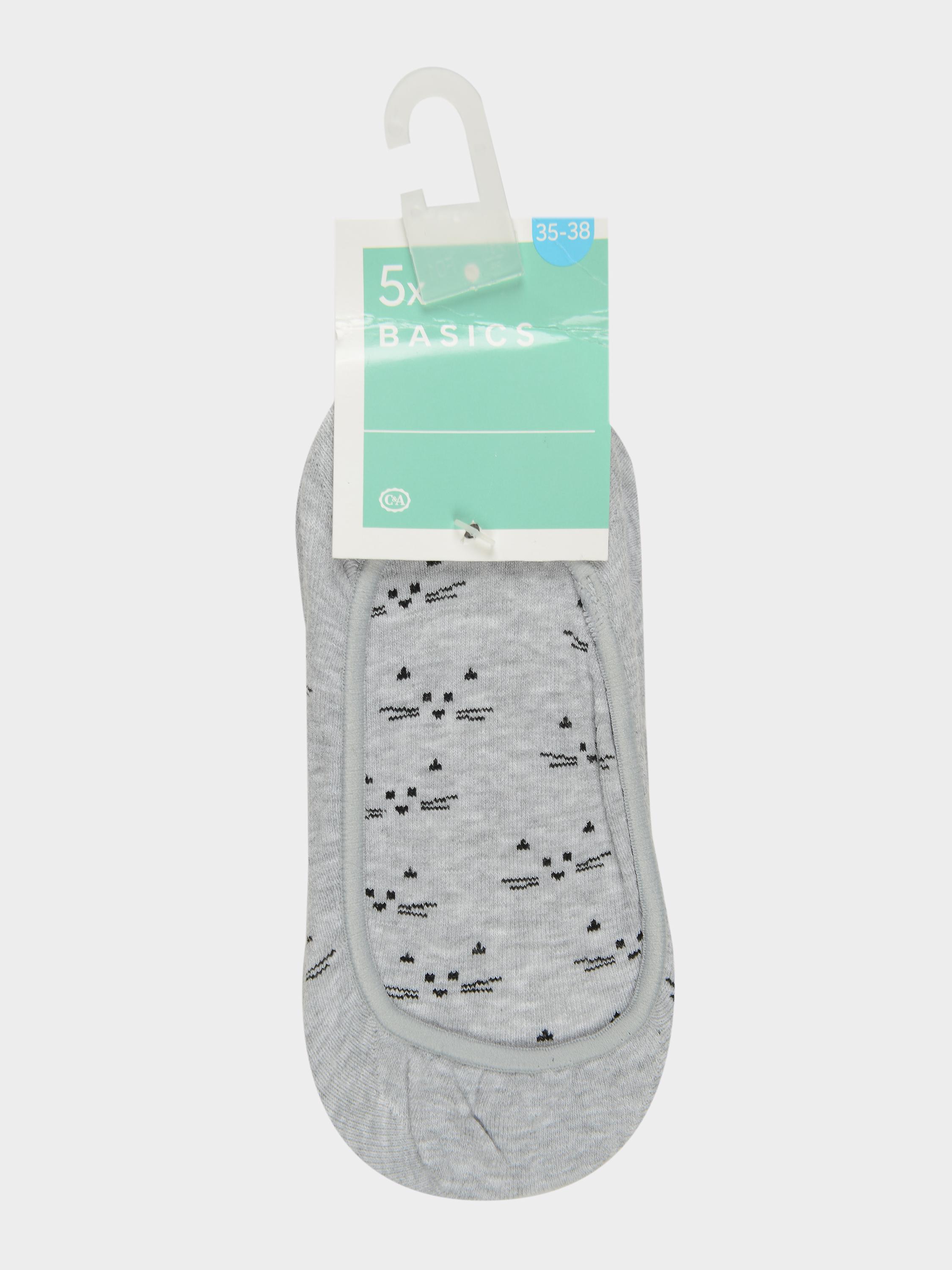 Носки C&A 5 пар р. 39-42 Серый (2245079840604)