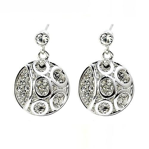 Серьги с кристаллами Сваровски Showfay 086173 Белый