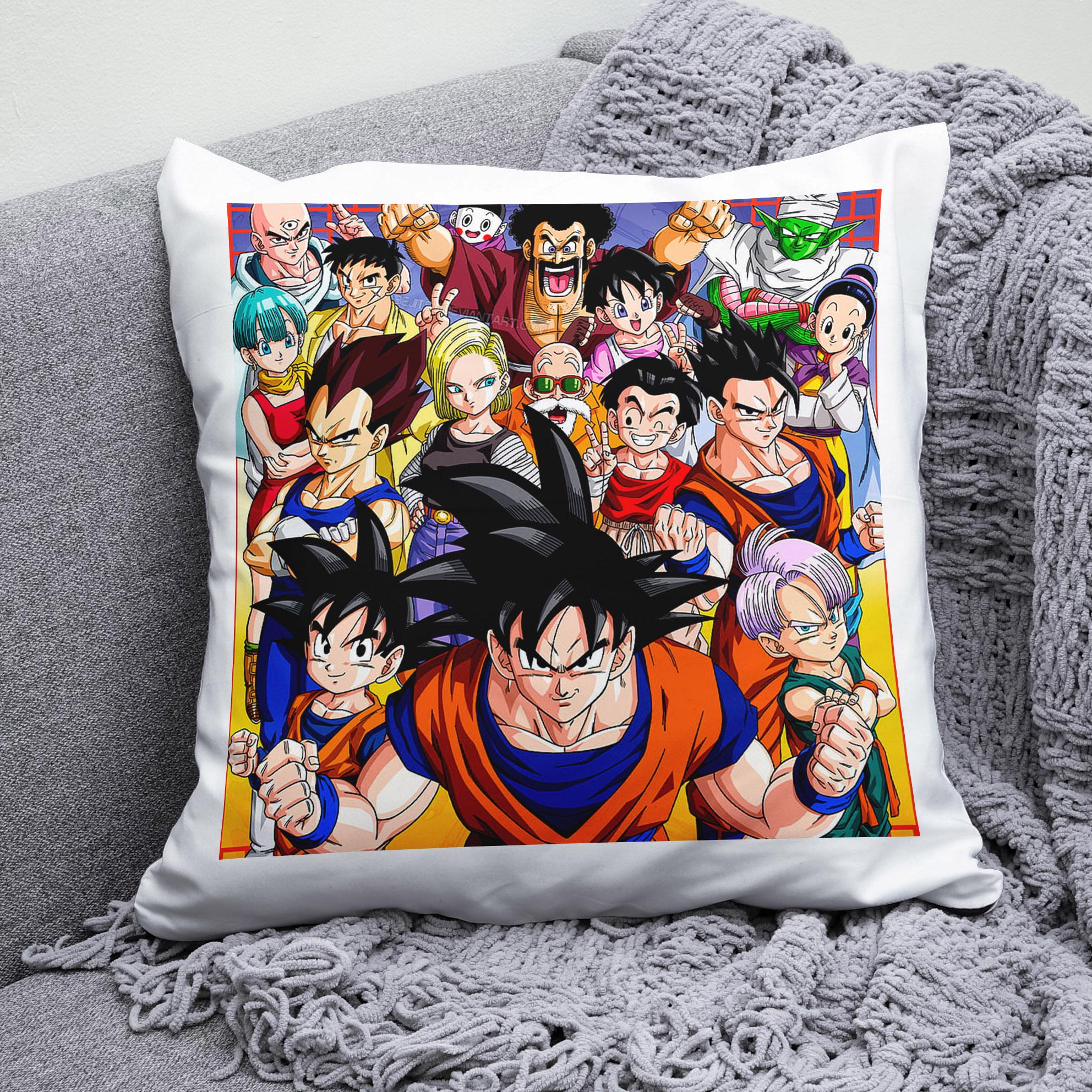 Плюшева подушка квадрат із принтом Dragon Ball