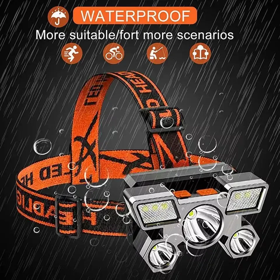 Налобный аккумуляторный фонарь HEAD LIGHT 5 с microUSB зарядкой (2786185260) - фото 7 Налобный аккумуляторный фонарь HEAD LIGHT 5 с microUSB зарядкой (2786185260) - фото 7